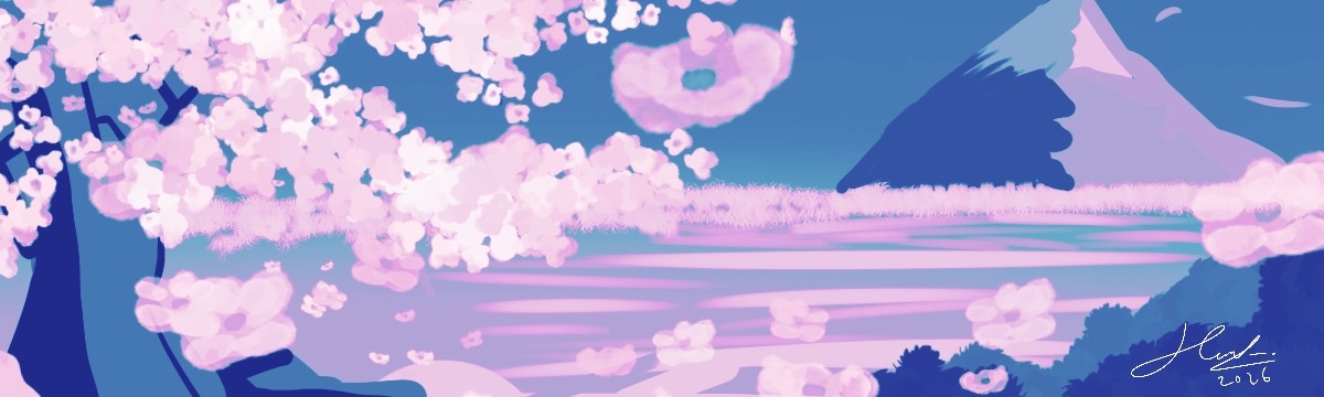 Blossom Season — Procreate · landscape